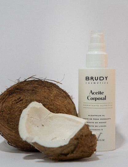 Aceite corporal reafirmante de Brudy