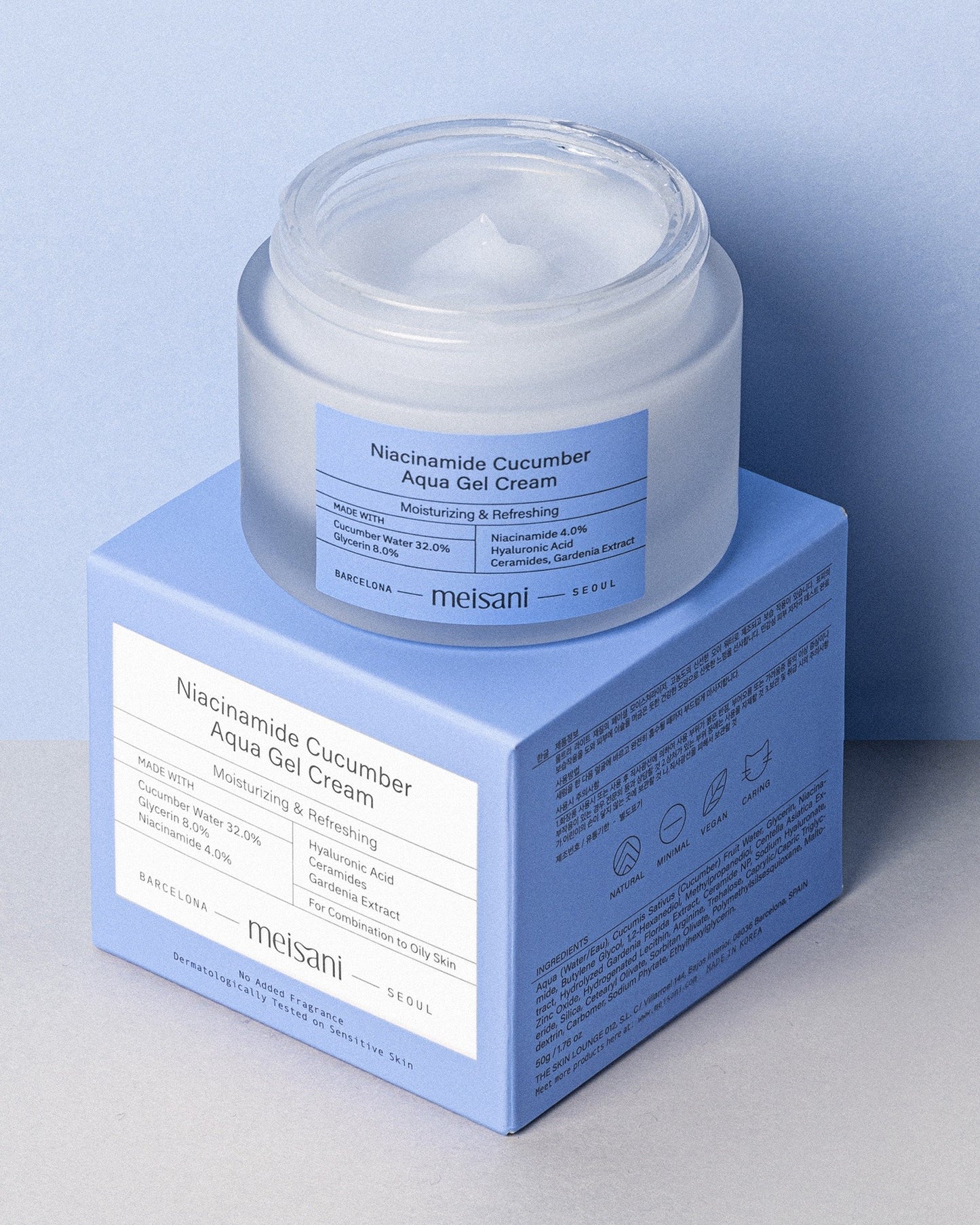 Niacinamide Cucumber Aqua Gel Cream - Meisani